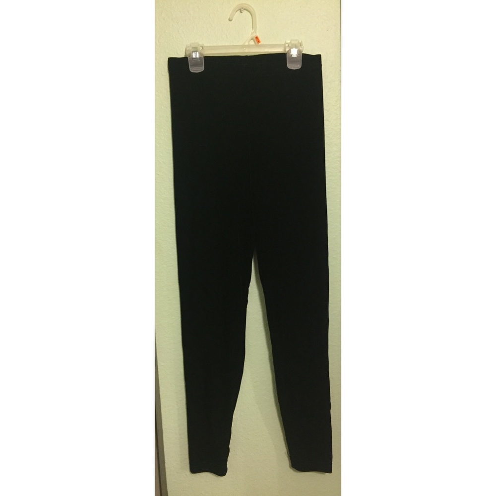 Black Stretch Velvet Legging